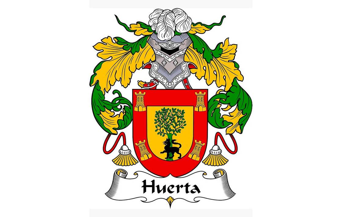 Heráldica del día origen y significado del apellido Huerta cultura arbol genealogico escudo de