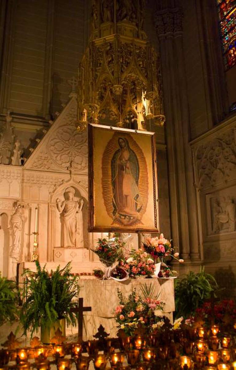 Aparece' la virgen de Guadalupe en una iglesia de Venezuela y la imagen se  viraliza