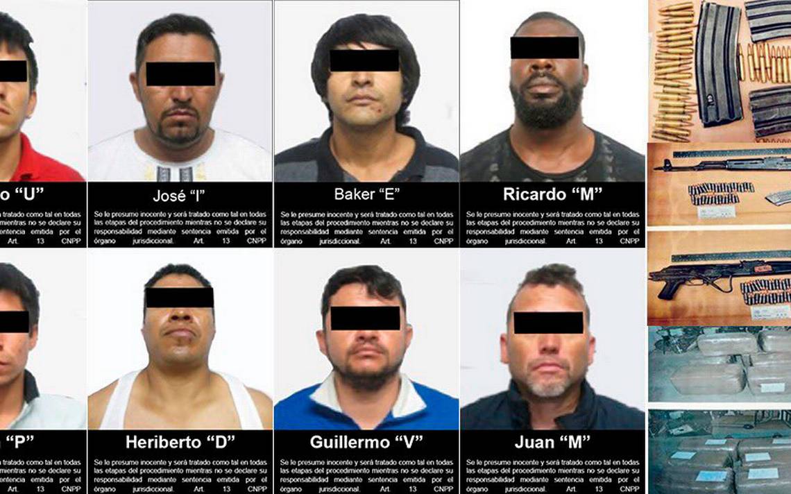 Vincula FGR a proceso a ocho hombres detenidos en Zacatecas aprehención